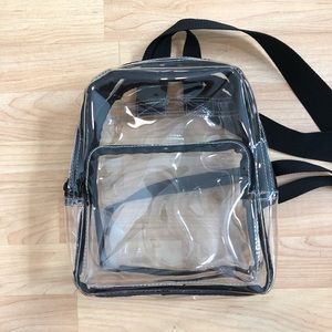 Urban Outfitters Clear Mini Backpack